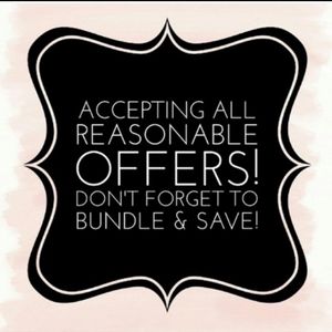 Don't be afraid to make an offer or Bundle!!!! Need to clear out my storage